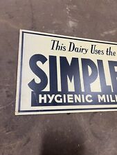 Vintage simplex dairy for sale  Farmington