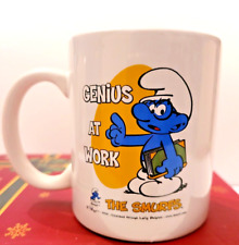 Caneca de café 2010 Smurfs Brainy Smurf Genius At Work cerâmica edição colecionável comprar usado  Enviando para Brazil