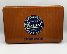 2001 Fossil Dominos Autêntico Original Clássico Americano 28 Peças Metal Estanho Look comprar usado  Enviando para Brazil