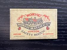 Matchbox label norvic for sale  CHIGWELL