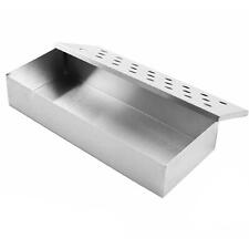 Stainless Steel BBQ Smoker Box for Wooden Chips Gas/ Charcoal Grilling Meat Tool for sale  Shipping to South Africa