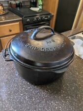 Vintage Wagner Ware Drip Drop No 8 Round Roaster Dutch Oven, Cast Iron, used for sale  Shipping to South Africa
