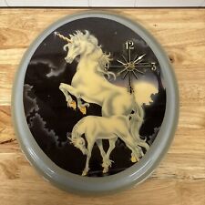 Unicorn clock wood for sale  Geneseo