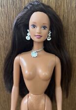 Barbie Doll Teresa Sparkle Beach Tnt 1990s Brunette Necklace Earrings Nude for sale  Shipping to South Africa