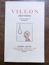 Oeuvres villon illustrations d'occasion  Lunel