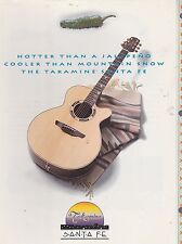 #MISC-0291 - MUSICAL INSTRUMENT CATALOG - TAKAMINE SANTA FE GUITAR for sale  Shipping to Canada