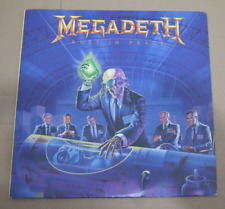 Usado, MEGADETH Rust In Peace LP 1990 primeira inserção de prensagem original comprar usado  Brasil 