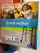 CVS Health Black Deluxe Portable Folding Travel Walker for sale  Shipping to South Africa
