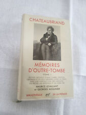 Pleiade 1951 chaeaubriand d'occasion  France