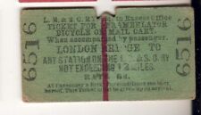 Railway  ticket LBSCR Pram / Bicycle etc London Bridge - 12 Miles 1900, used for sale  Shipping to South Africa