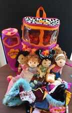 4 Groovy Girls  Dolls With Accessories, Backpack And  Individual Doll Carrier  for sale  Shipping to South Africa