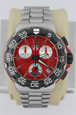 Tag Heuer Formula One F1 relógio masculino CAC1112.BA0850 cronógrafo vermelho preto prata comprar usado  Enviando para Brazil