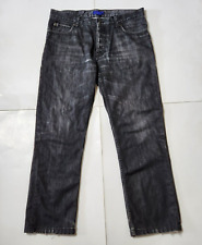 Jimmy Choo X H&M Mens 34 Denim Jeans Distressed Button Fly Black for sale  Shipping to South Africa