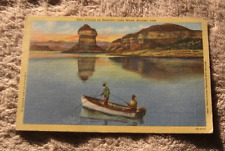 Bass Fishing Lake Mead NV Boulder Dam Boat 1944 Linen Nevada Postcard for sale  Shipping to South Africa
