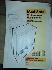 baxi solo wm for sale  DARLINGTON