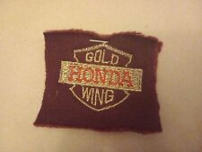 Vintage Badge Sew On  Gold Honda Wing for sale  Shipping to South Africa