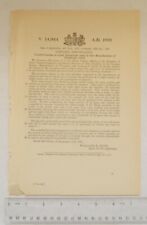 1891 patent 944 for sale  STOKE-ON-TRENT