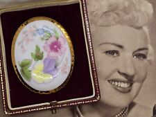 Vintage brooch porcelain for sale  NOTTINGHAM