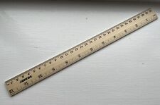 Top Quality Wooden Ruler 30cm 300mm 12 Inch (Imperial Metric Double Scale) for sale  Shipping to South Africa