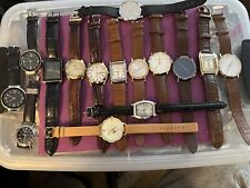 Men’s Leather Band Dress Watch Lot for sale  Shipping to South Africa
