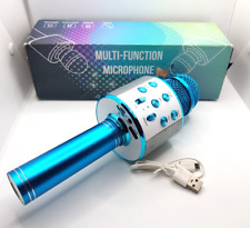 Micrófono de karaoke KTV 3 en 1 portátil de mano WS-858: inalámbrico Bluetooth azul segunda mano  Embacar hacia Argentina