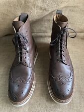 Grenson Men's Brown Leather Boots Size UK 8 G || US 9, used for sale  Shipping to South Africa