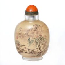 Pintura interior de vidro porcelana garrafa de rapé pintura paisagem chuva enevoada Xishan comprar usado  Enviando para Brazil