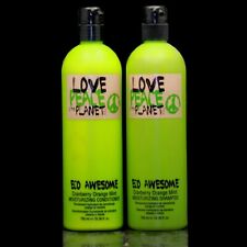 Tigi Love Peace Planet Eco Awesome Moisturizing Sham & Cond Duo Set 25.36oz each, used for sale  Shipping to South Africa