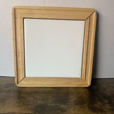 Vintage Mini Small Dry Erase White Board Miniature 8”x8” With Solid Wood Border for sale  Shipping to South Africa