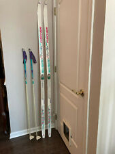 Vintage 200 cm Fischer Cross Country Skis with 135 cm Exel Poles, used for sale  West Chester