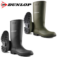 BOTAS UNISEX DUNLOP WELLINGTONS WELLIES IMPERMEABLES NIEVE LLUVIA ZAPATOS DE TRABAJO DE GOMA segunda mano  Embacar hacia Mexico