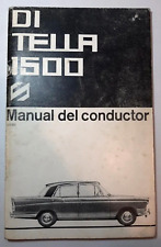 1965 antiguo raro siam di tella 1500 propietarios argentinos catálogo manual de colección antiguo segunda mano  Argentina 