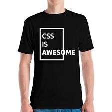 Camiseta CSS Is Awesome Programmer Web Front End Developer comprar usado  Enviando para Brazil