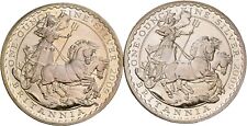 Künker: Wielka Brytania, 2 x 2 funty 2009, Britannia, srebro, zachowanie!, używany na sprzedaż  Wysyłka do Poland