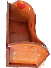 Boneca vintage berço/berço feito à mão madeira maciça manchada de pinho 19” ou menos bonecas comprar usado  Enviando para Brazil