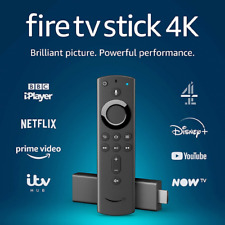 Used, Amazon Fire Stick 4K Ultra HD Firestick TV Stick Streaming Alexa Voice Remote for sale  UK