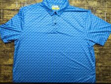 Used, Jack Nicklaus Mens Tropical Floral Golf Polo Shirt Blue XXL Eco Choice UPF 40 for sale  Shipping to South Africa