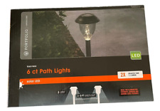 Kit de luz solar LED para caminho externo Portfolio 15 lúmens preto pacote com 6 comprar usado  Enviando para Brazil