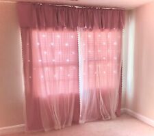 Curtains pink one for sale  Raleigh