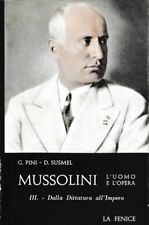 Mussolini uomo opera. usato  Italia