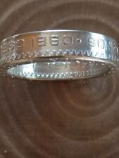 1960  MEXICO UN PESO SILVER COIN RING (narrow band) for sale  Shipping to South Africa