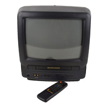 Philips CCZ132AT01 14" CRT TV VCR combo VHS player jogos retrô com controle remoto FUNCIONA! comprar usado  Enviando para Brazil