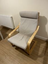 ikea cream poang chair for sale  POOLE