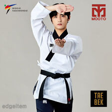 MOOTO Taebek-2 Poomsae Dan Uniforme (Masculino) WT (Taekwondo Mundial) Dobok comprar usado  Enviando para Brazil