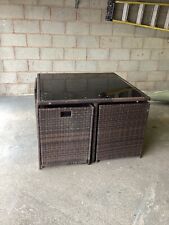 Rattan cube seater for sale  WALSALL