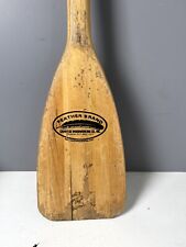 Vintage Feather Brand Boat Canoe Paddle Oar 30" Wood Wooden Cabin USA Made Vtg for sale  Shipping to South Africa