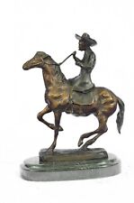 Usado, Estatua escultura de bronce **OFERTA** de colección C.M. Thomas Cowboy Horse Country BZ segunda mano  Embacar hacia Argentina