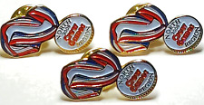 Wendy's Restaurant Crew Games 2008 North Region Lapel Pins Lot of 3 (083023), used for sale  Shipping to South Africa