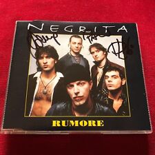 NEGRITA RUMORE personally signed rare promo cd (Afterhours Marlene) usato  Italia