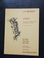 PARTITION - J.-P. BEUGNOT - Légende tuba en ut saxhorn basse sib trombone basse comprar usado  Enviando para Brazil